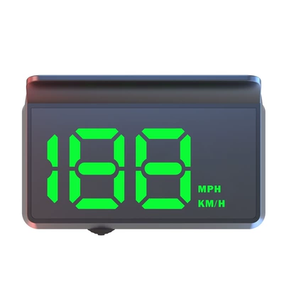 Cross-Border New Energy Vehicle Universal Hud Speedometer Car Code Meter Gps Head-Up Display USB Power Supply W2 Head-Up Display (Vehicle HUD) - green
