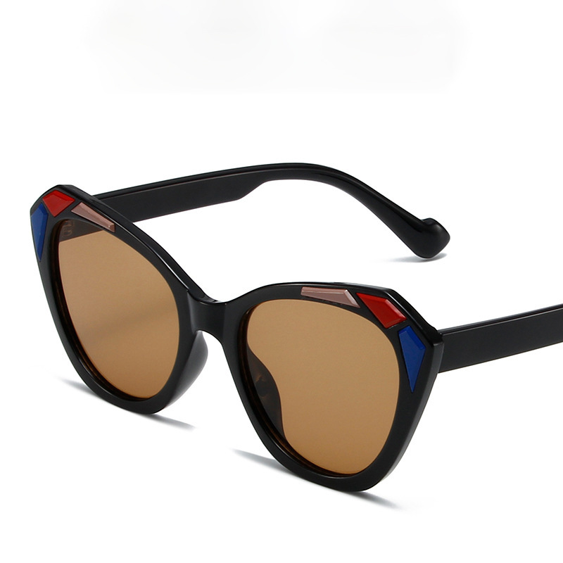 Gafas de sol de moda con marco TR de ojo de gato moderno retro, gafas de sol de alta gama europeas y americanas transfronterizas, Sunglasses