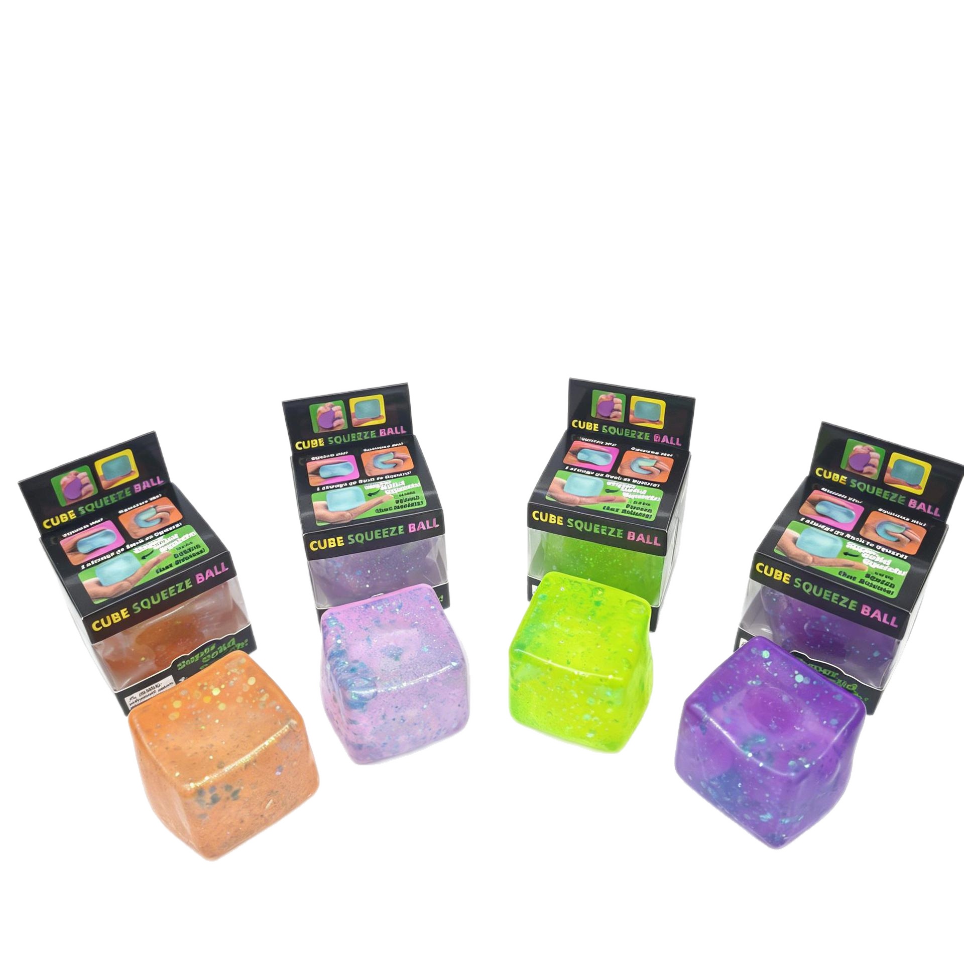 Pelota Antiestrés Sensorial con Purpurina de TPR para Alivio de Estrés
