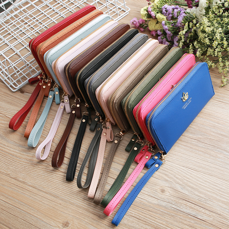 Korean Mid-length Maple Leaf Zipper Wallet Wholesale display picture 20