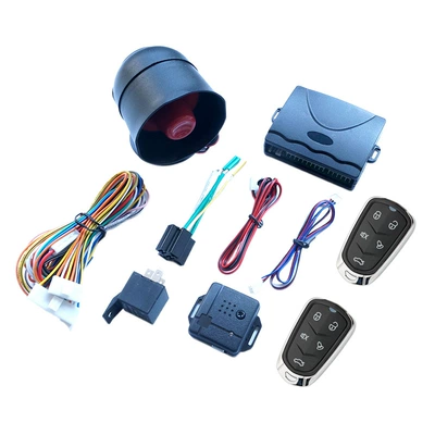 Manufacturer Wholesale Cross-Border Supply 12V Universal Car Anti-Theft Alarm System 433m Metal Frame Remote Control (Car anti-theft device) - hz-102t376
