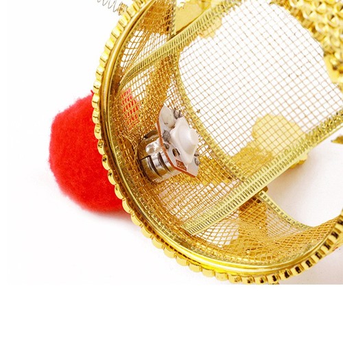 New luminous champion hat Sun Wukong Monkey King crown hat electroplated purple gold crown scenic street stall toy