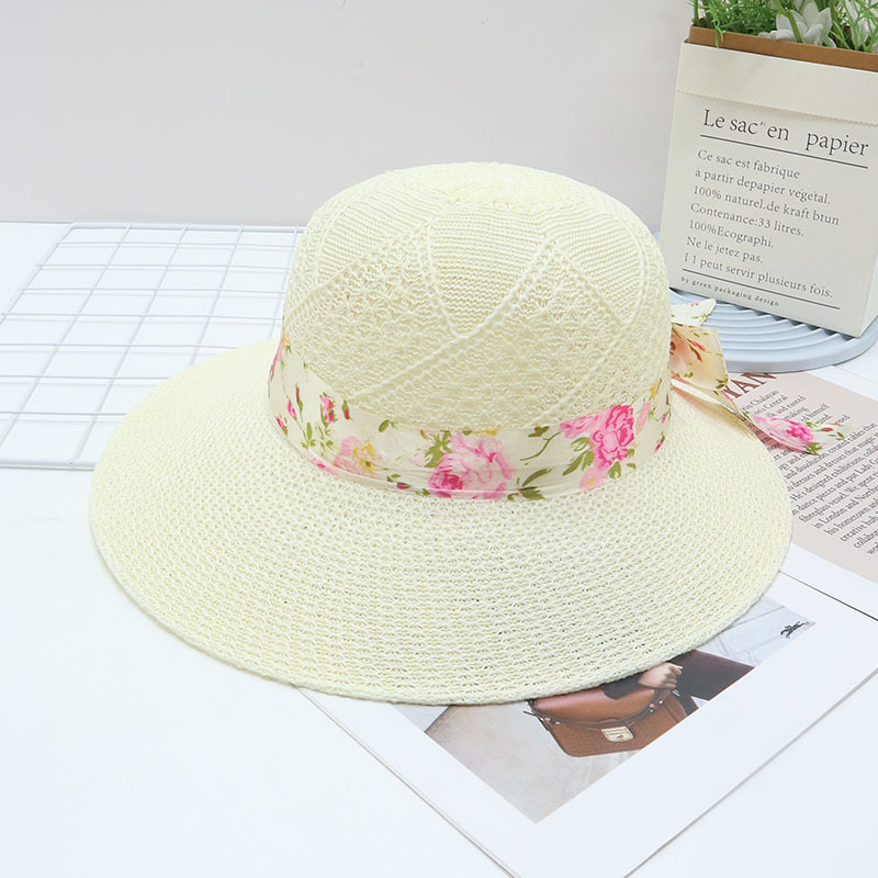 Sombrero de paja para mujer, UV, playa