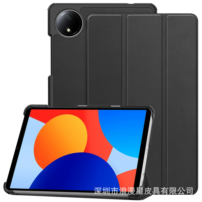 Защитный чехол для Redmi Pad SE 8.7 2024, кожаный противоударный тонкий чехол с подставкой, полный комплект задней панели