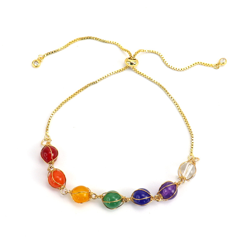 Fashion Geometric Alloy natural stone Plating Bracelets 1 Piece