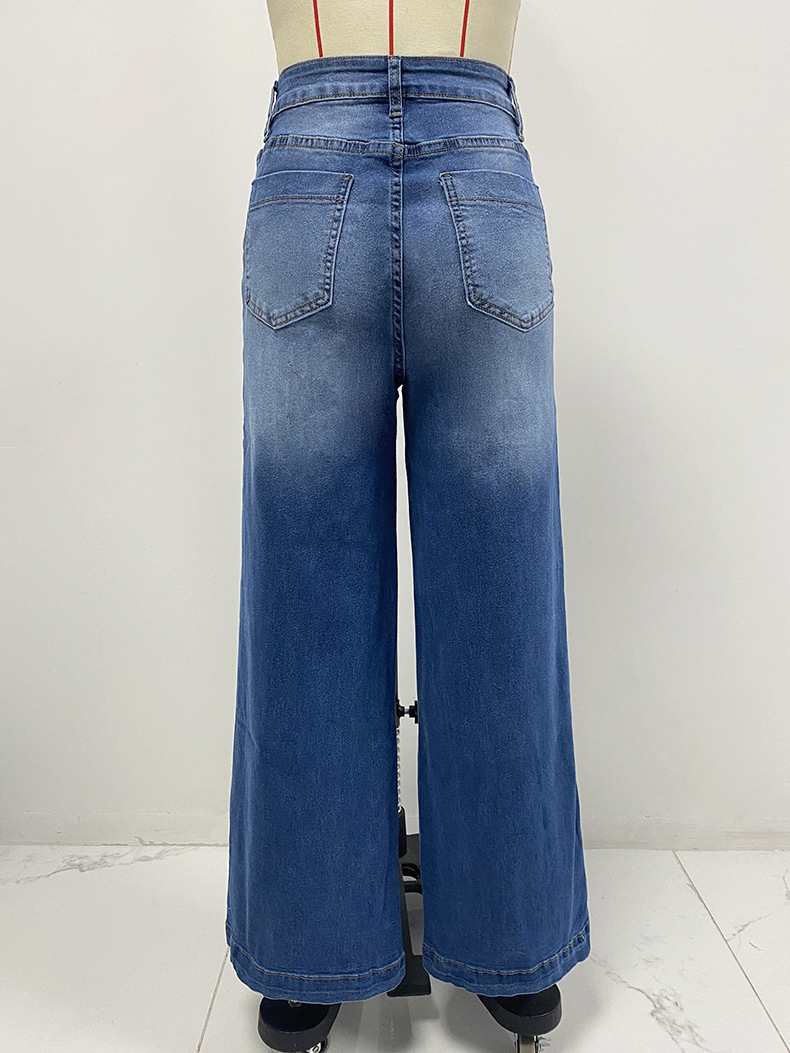 Full Length Pants Length Women's Daily Casual Solid Color Full Length Jeans