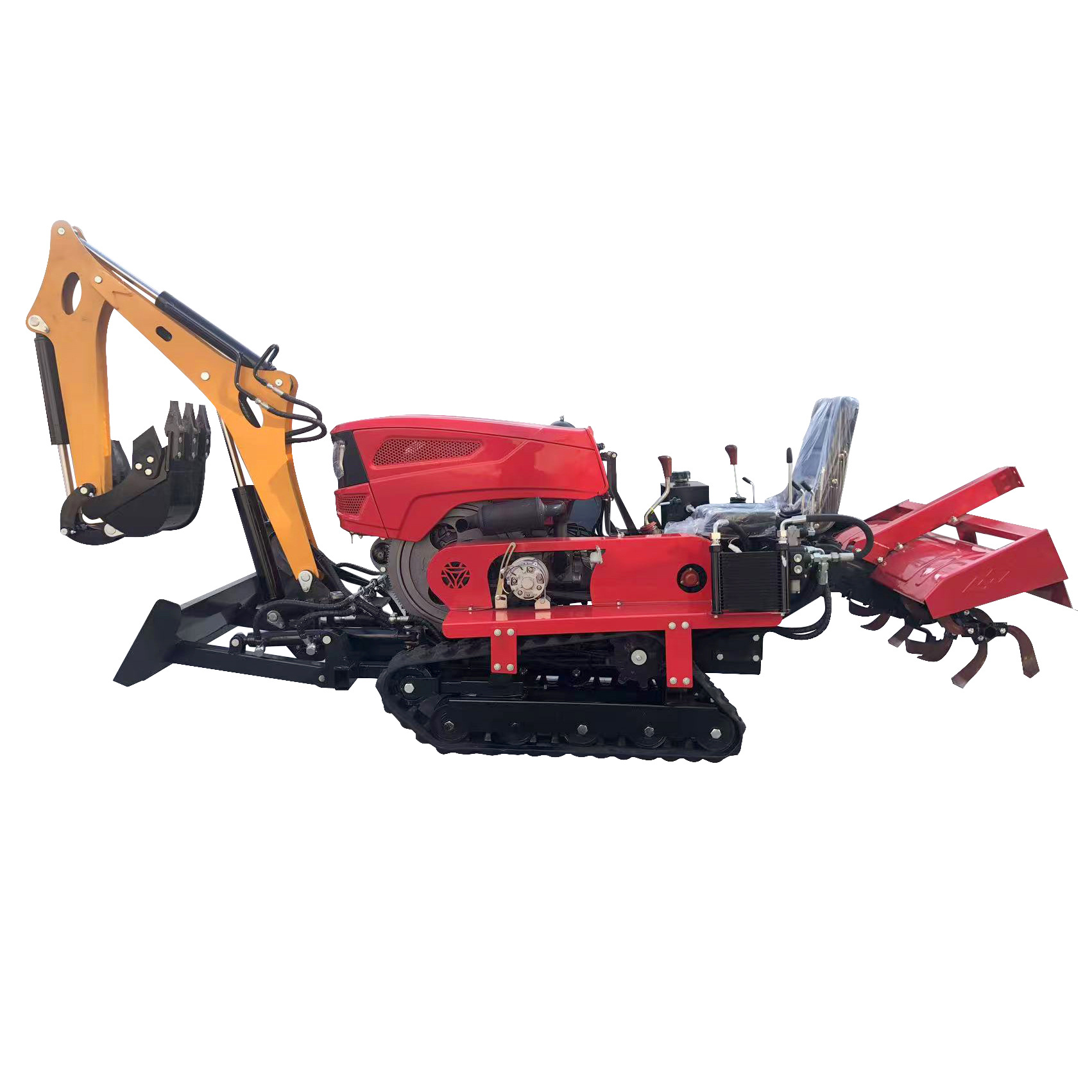 Máquina de excavación de 35 caballos de fuerza, máquina de cultivo rotativo multifuncional, máquina de excavación de agua y sequía, máquina de cultivo rotativo