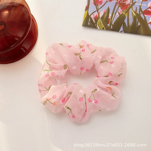 Pink cherry large intestine hair circle