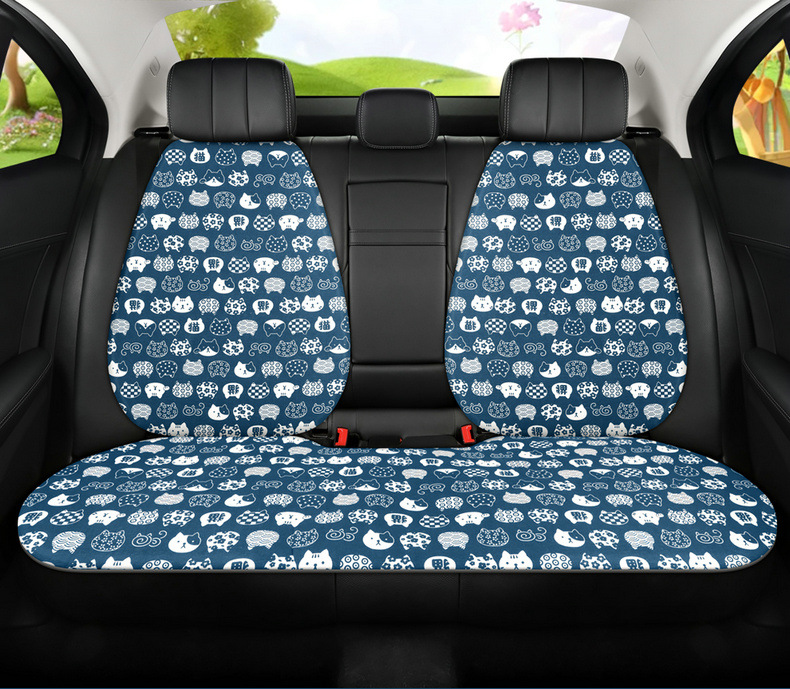 New Breathable Fabric Cartoon Casual Cute Fashion Comfortable Trendy Cool Multi-Piece Car Seat Cushion All Year Round