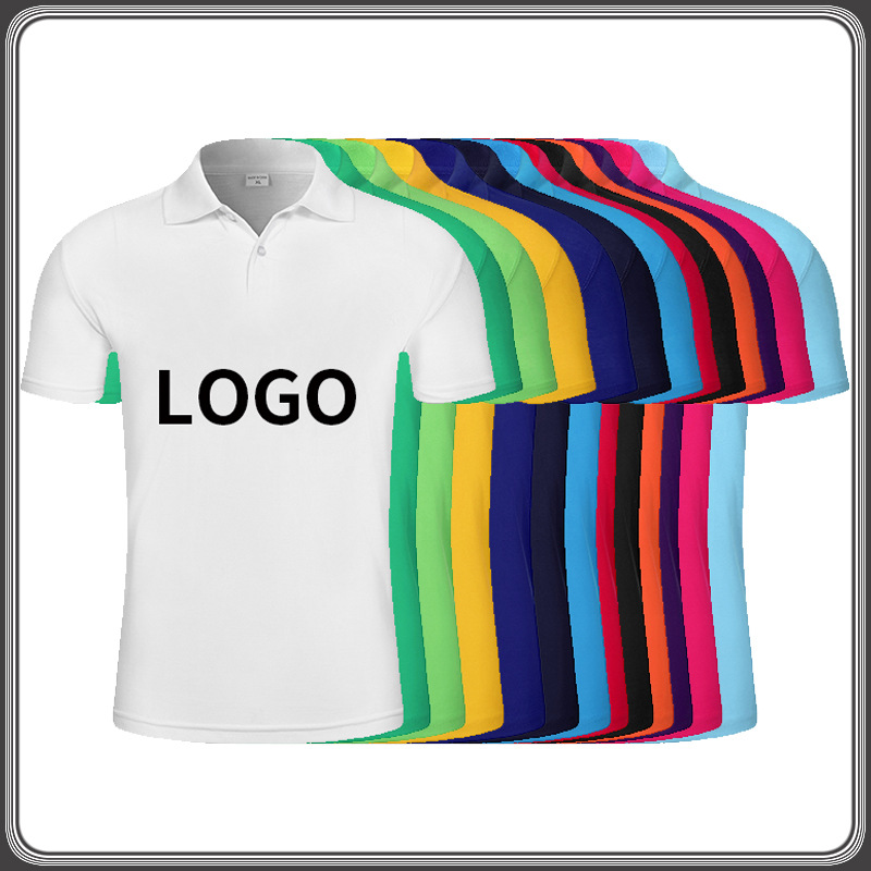 夏男女式翻领短袖T恤工衣定制polo衫文化广告衫工作服印绣LOGO