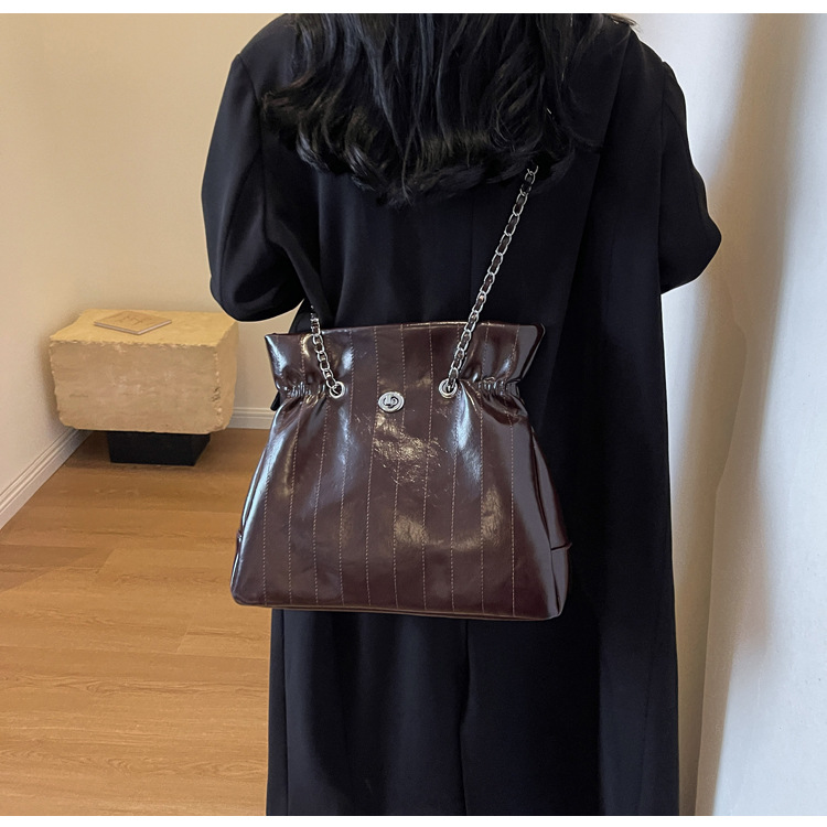 Retro dames schoudertas grote capaciteit lederen handtas_voghion.com