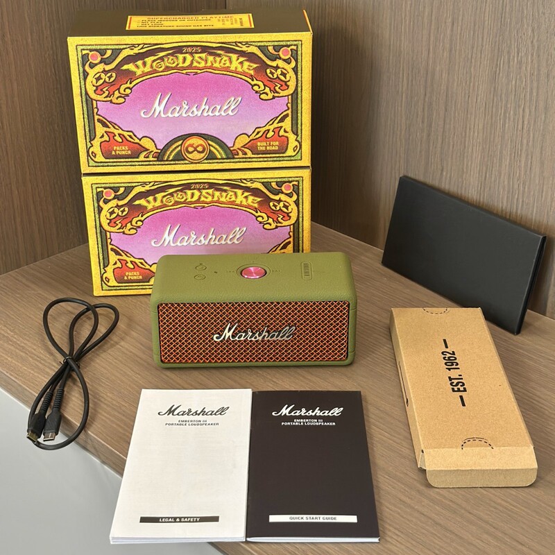 Suitable for Cross-Border 2025 New Year Year of the Snake Emberton Iii Limited Marshall Bluetooth Speaker Portable Subwoofer Suitable for Cross-Border 2025 New Year Year of the Snake Emberton Iii Limited Marshall Bluetooth Speaker Portable Subwoofer