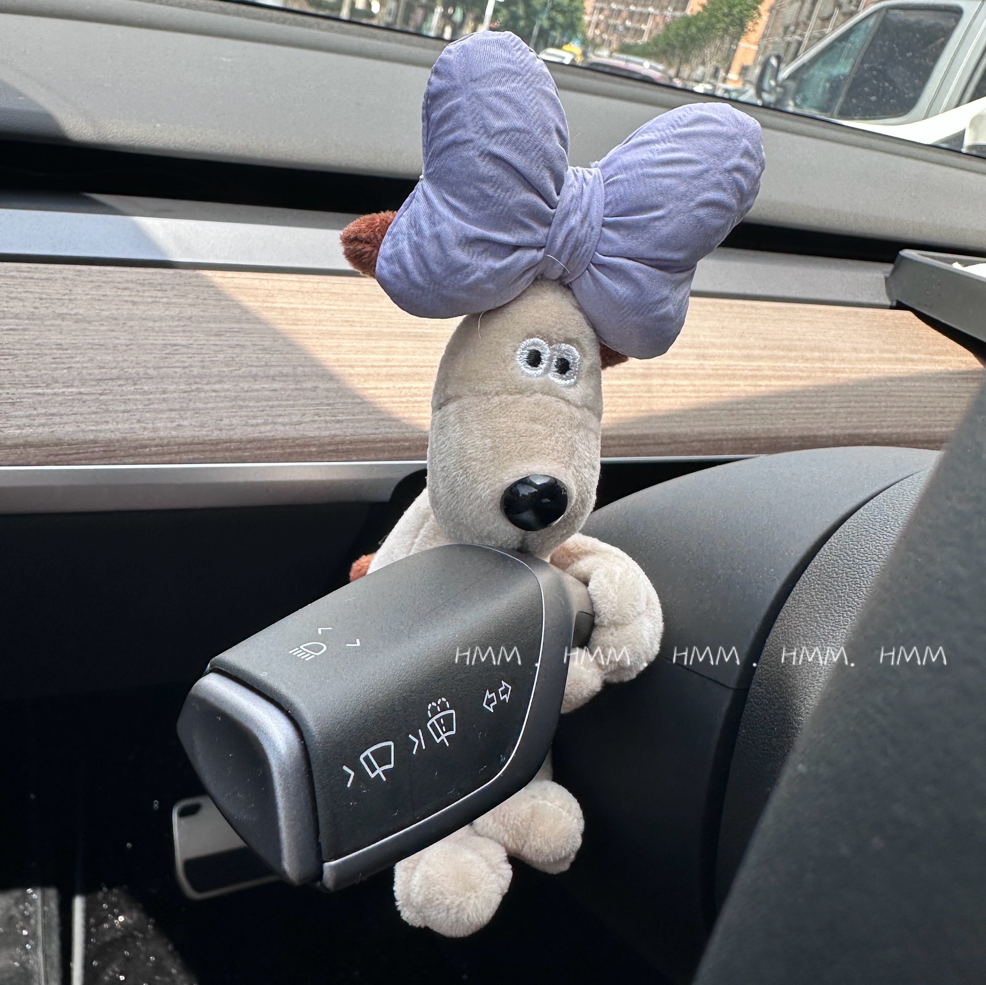 Paquete de material de bricolaje hecho a mano lindo perro coche embarazada bloque decoración coche felpa muñeca decoración creativa cumpleaños