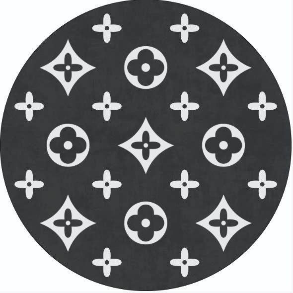 Alfombra de sala de estar redonda de lujo ligera alfombra de camisa doméstica resistente al desgaste alfombra de lana aislante fácil de cuidar alfombra de cama del dormitorio