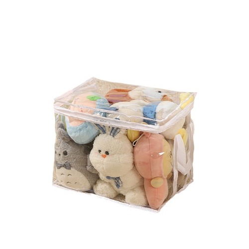 Multifunctional Toy Storage Bag Household Portable Transparent Doll Organizing Bag Large Capacity Waterproof Book Storage Bag