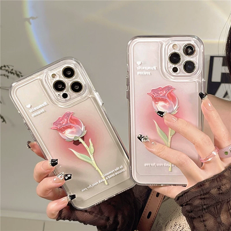 Фуксия совместимый чехол для космического телефона, градиент, 13promax, 12, iphone