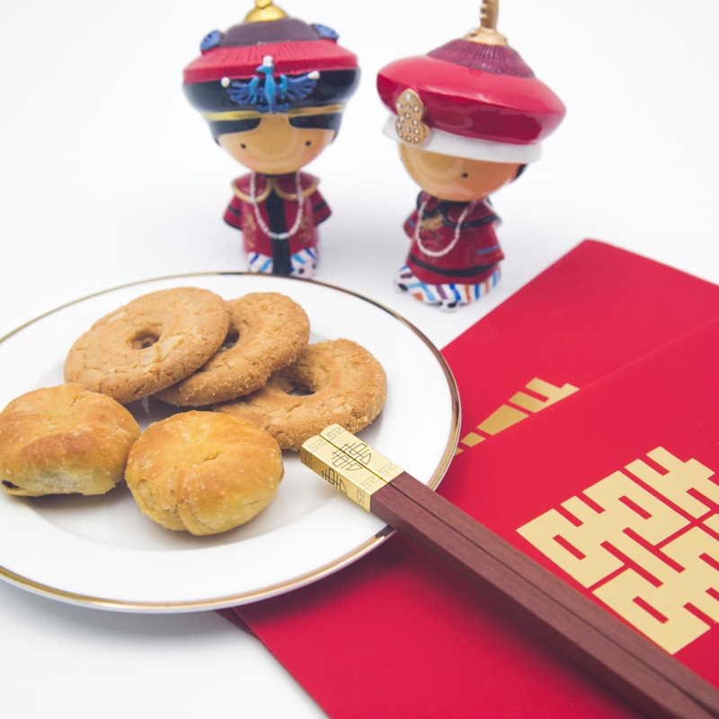 酒店餐厅家用结婚用红檀鸡翅木筷子 囍筷 喜结良缘