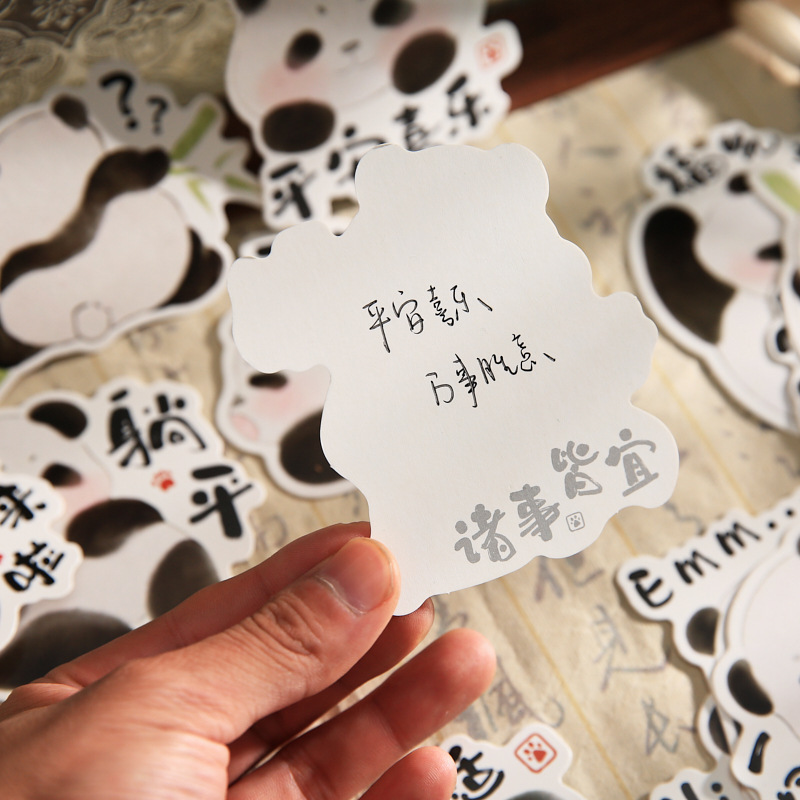 Mr. Paper Alien Postal Panda Vienes Serie Cute Cartoon Travel Souvenir Mensaje Confesión Tarjeta de felicitación