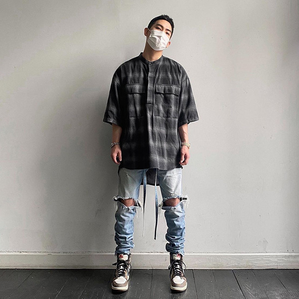 Fog Fear of God Season 6 Main Line Plaid Short -sleeved Shirt High…