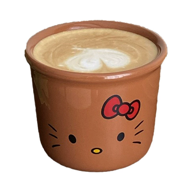 Керамическая кружка Ins cute kt котёнок чашка кофе кружка с высоким уровнем красоты завтрак мультфильм Hello Kitty молочная чашка