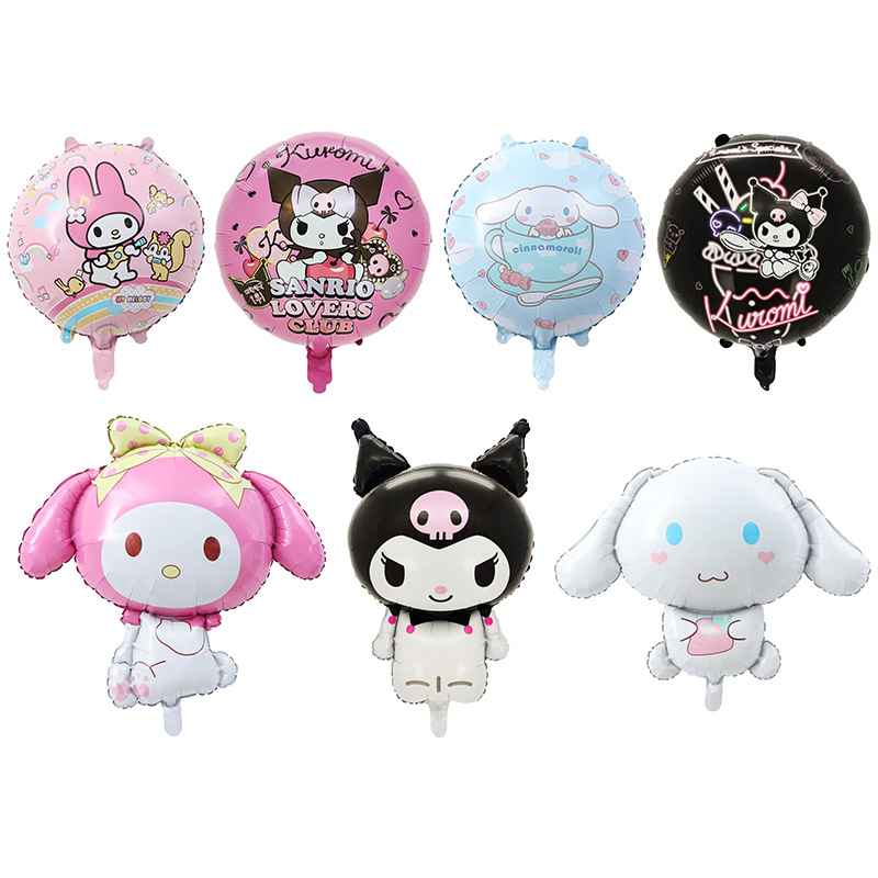 New Kurokami Melody Osmanthus Dog Children's Birthday Party Decoration Theme Aluminum Foil Balloon Cartoon Style