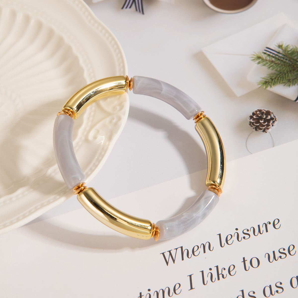 Solid Color Pattern Retro Solid Color Acrylic Bangles Wholesale
