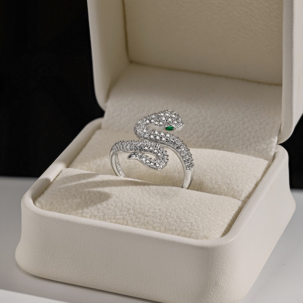 7g Weight Zircon Inlay Material Open Rings, Rings Classification 5, 9, Adjustable Ring Size 1 Piece Quantity Holiday, Daily Occasion 925 Sterling Silver Material Heart Shape Pattern Women's Gender Plating, Inlay Design Basic, Simple Style, Classic Style Style 925 Sterling Silver Zircon Heart Shape Open Rings Rings 89