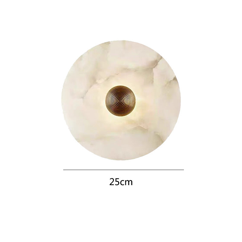 西班牙天然云石客厅背景墙壁灯轻奢设计师创意艺术酒店卧室床头灯|undefined