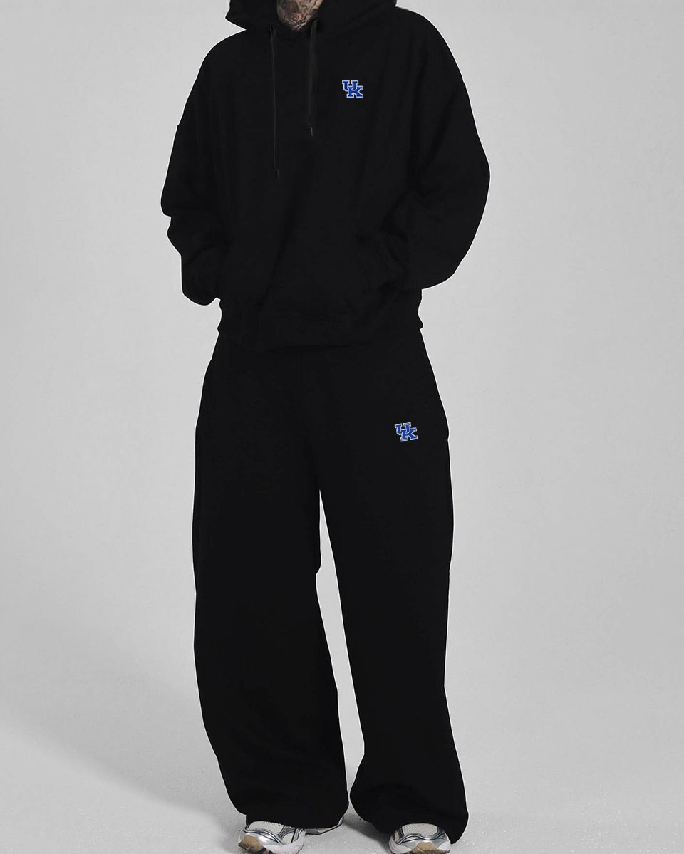 Men's Letter Print Hoodie And Jogger Set Streetwear Essentials Oversized Fit Winter Ready Extended Sizes 4XL 5XL_viptrois.com
