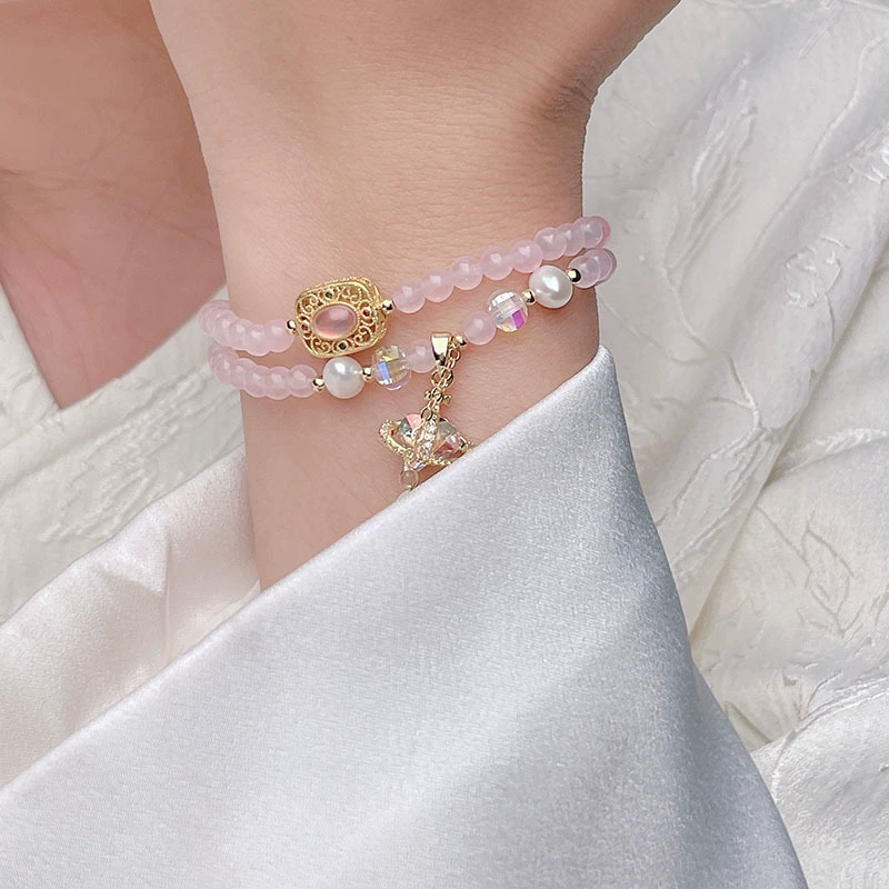 Design sophisticated fashionable crystal, beaded bracelet, bead bracelet