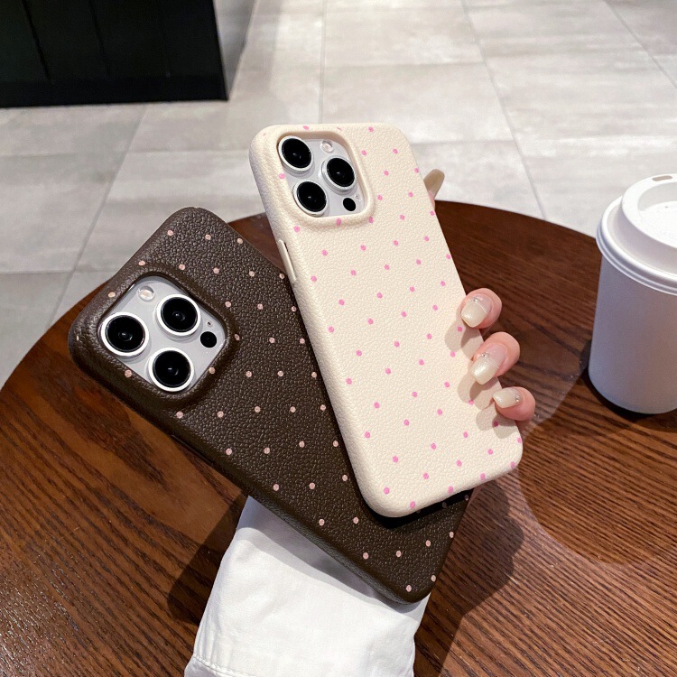 Leather Pattern Suitable for Apple 16PRO Wave Point Phone Case iphone12/15 Drop-resistant Soft Case Simple Protective Case 13 Leather Pattern Suitable for Apple 16PRO Wave Point Phone Case iphone12/15 Drop-resistant Soft Case Simple Protective Case 13