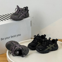 批发一件代发2025冬季新款男女儿童休闲运动跑步鞋时尚学生老爹鞋