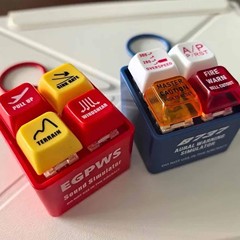 新しい国境を越えたEGPWS警告音シミュレーターパイロットと乗組員アラームキーホルダーペンダント