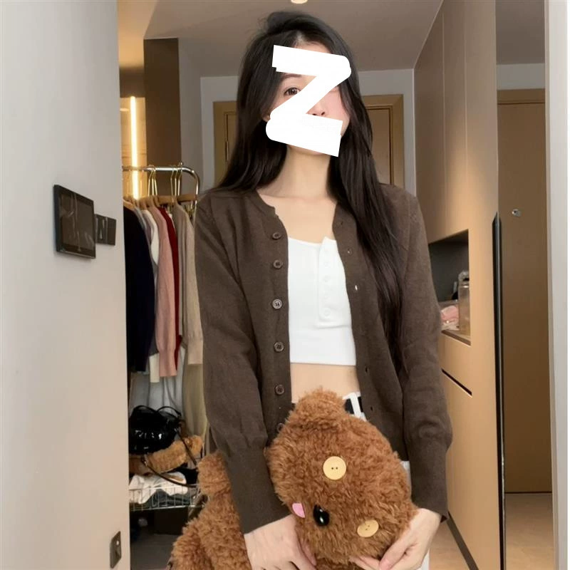 Spring cardigan, body-friendly thin autumn sweater, jacket, oversize