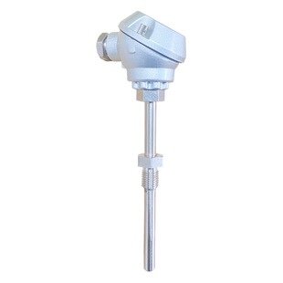 Armored platinum thermal resistance PT100 temperature sensor thermocouple K-type adjustable integrated temperature transmitter