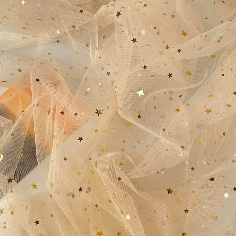 星insメッシュ布星糸お土産ソフト糸網糸卸売り写真背景ガーゼ|undefined