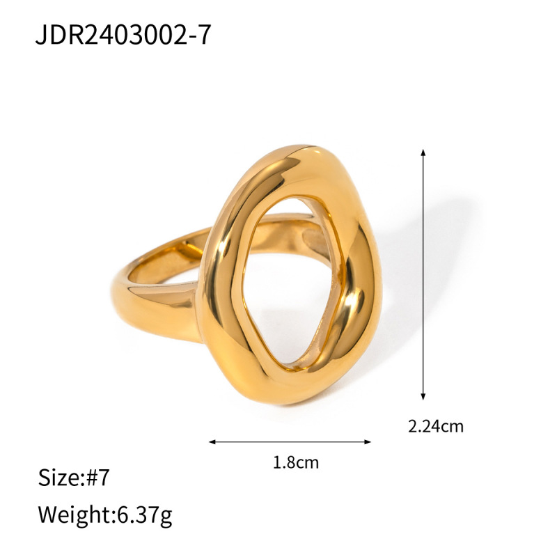 Jieding パールリングチタン鋼非退色ジュエリーライト高級ハイエンドリングクロスボーダーホットスタイルジュエリー女性リング|undefined