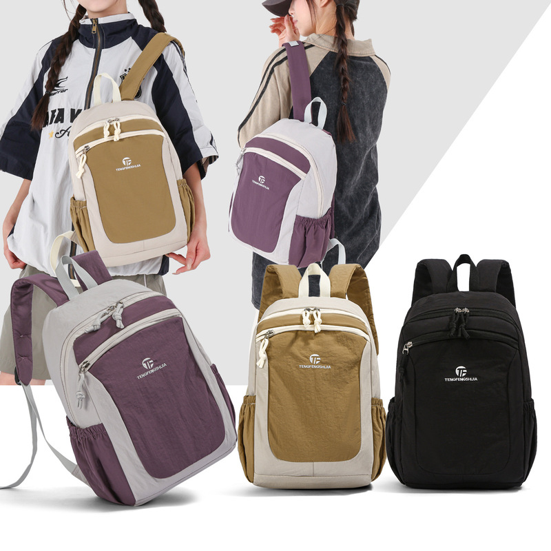 Sports Backpack for Men and Women, Large-Capacity School Bag, Contrasting Color Design, Travel Bag, Lightweight, Casual, Everyday, Versatile Backpack Sports Backpack for Men and Women, Large-Capacity School Bag, Contrasting Color Design, Travel Bag, Lightweight, Casual, Everyday, Versatile Backpack