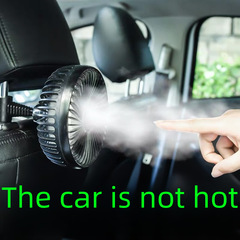 Car electrical fan single head 12V24V silent three-speed adjustable USB car back chair fan factory direct supply