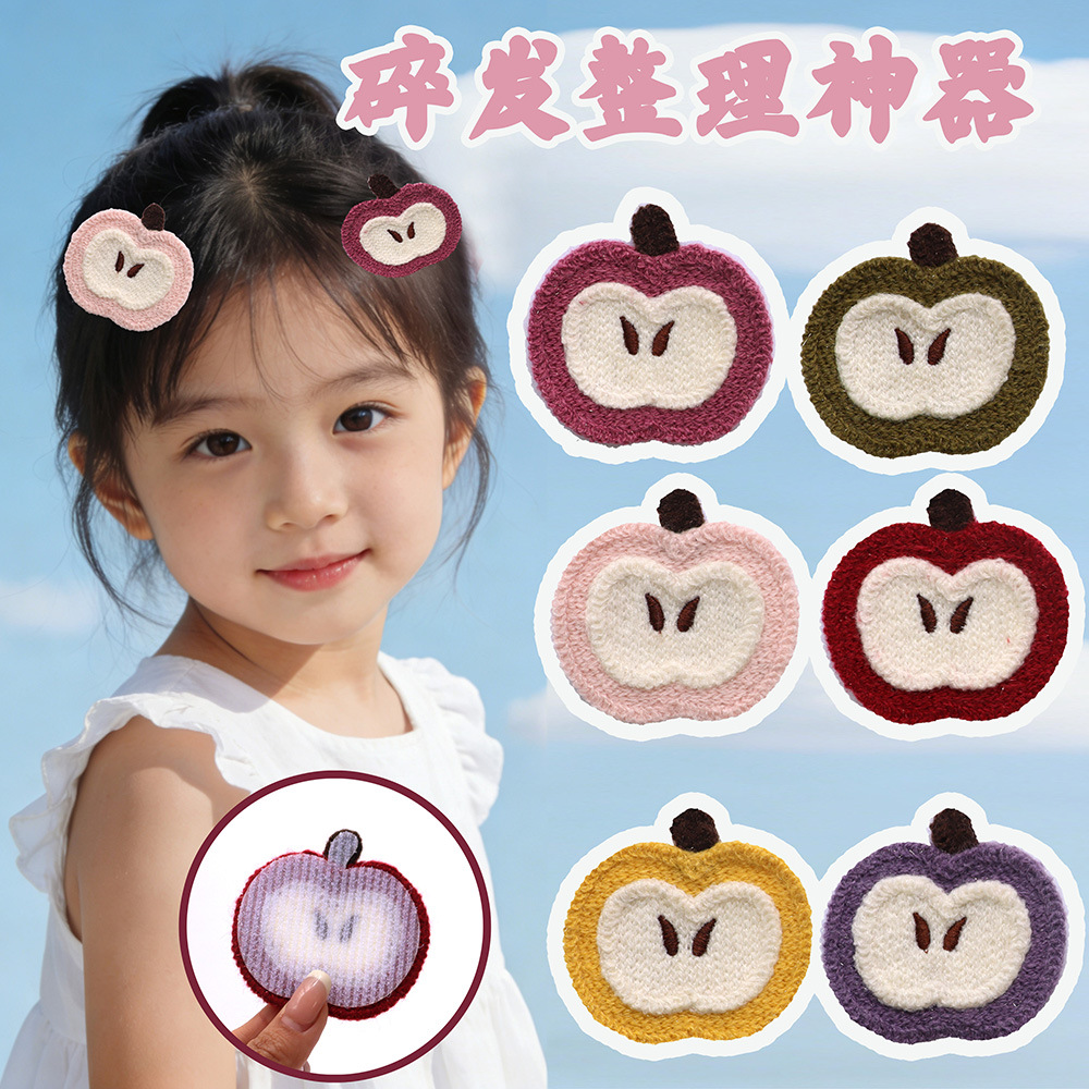 Wholesale Apple Seamless Bangs Stickers Side Hair Stickers Cute Magic Stickers Hair Stickers Cute Cartoon Hair Stickers Hair Accessories