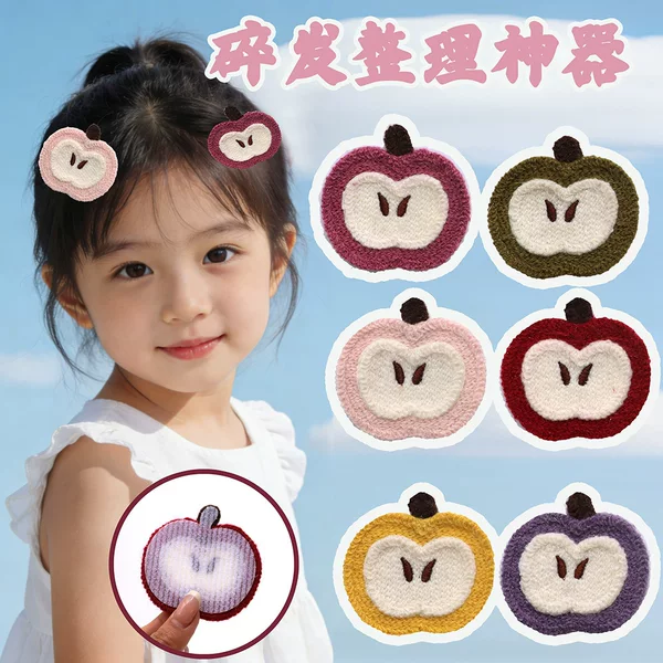 Wholesale Apple Seamless Bangs Stickers Side Hair Stickers Cute Magic Stickers Hair Stickers Cute Cartoon Hair Stickers Hair Accessories
