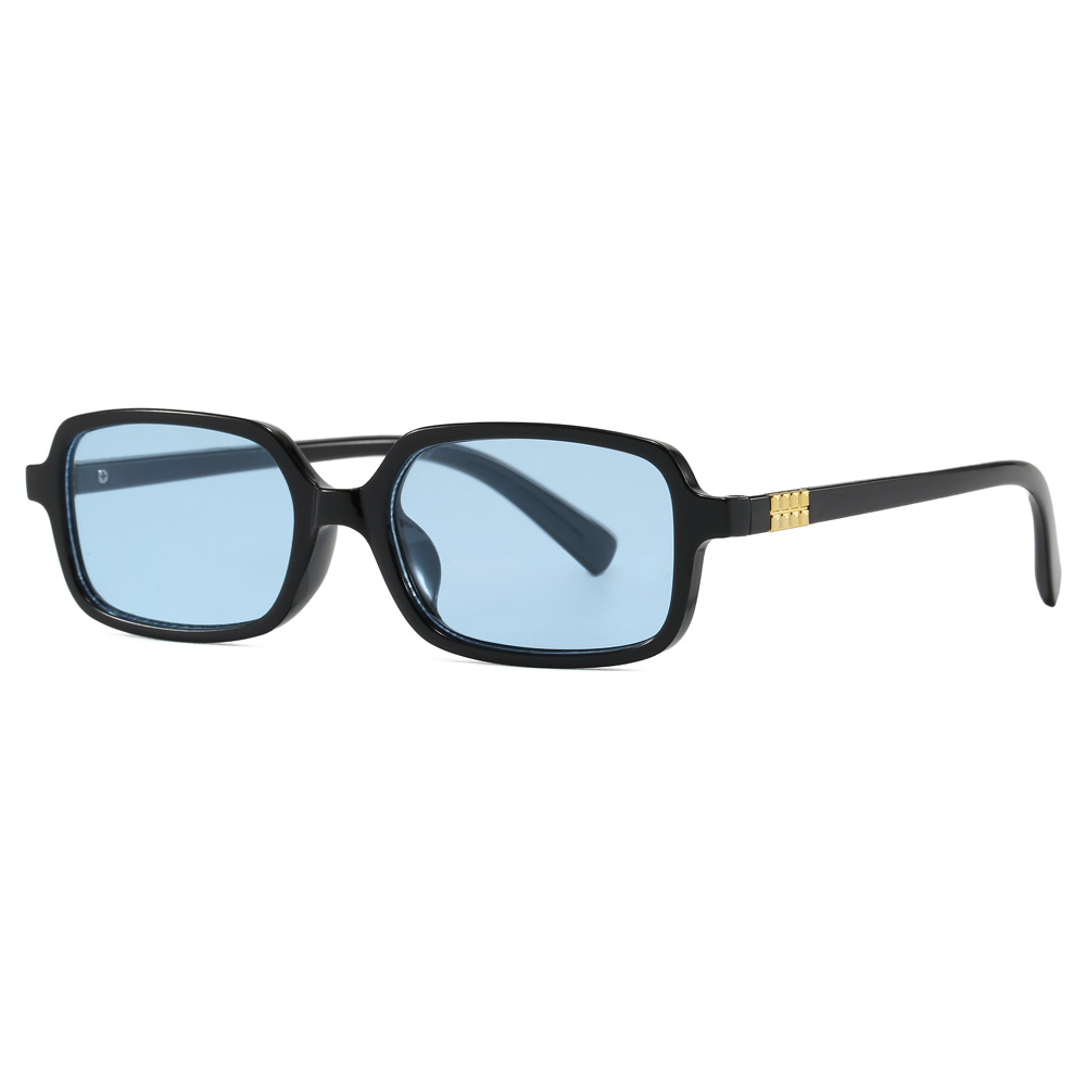 Gafas de sol cuadradas de montura pequeña, estilo retro y protección UV