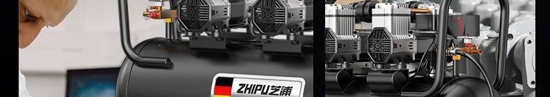 Small 220v air compressor, oil-free, low-noise, industrial-grade, woodworking, high-pressure, cross-border
