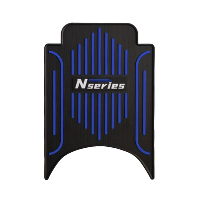 Electric vehicle foot mat electric motorcycle special foot - blue-striped-model