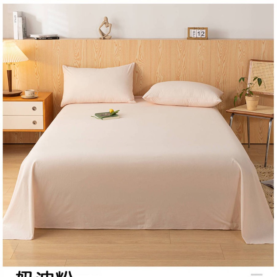 Una sábana de algodón de clase, una sola pieza, 100 edredones de algodón, funda de almohada, traje de tres piezas, dormitorio de estudiantes, individual 2025, nuevo verano