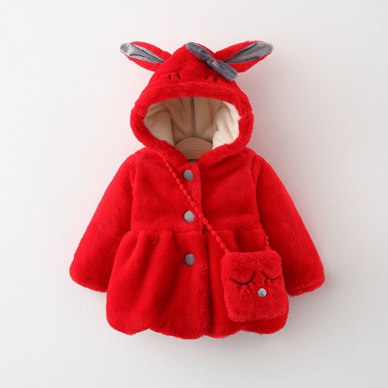 Demi-season children's jacket girl's, sweater, hoody, increased thickness