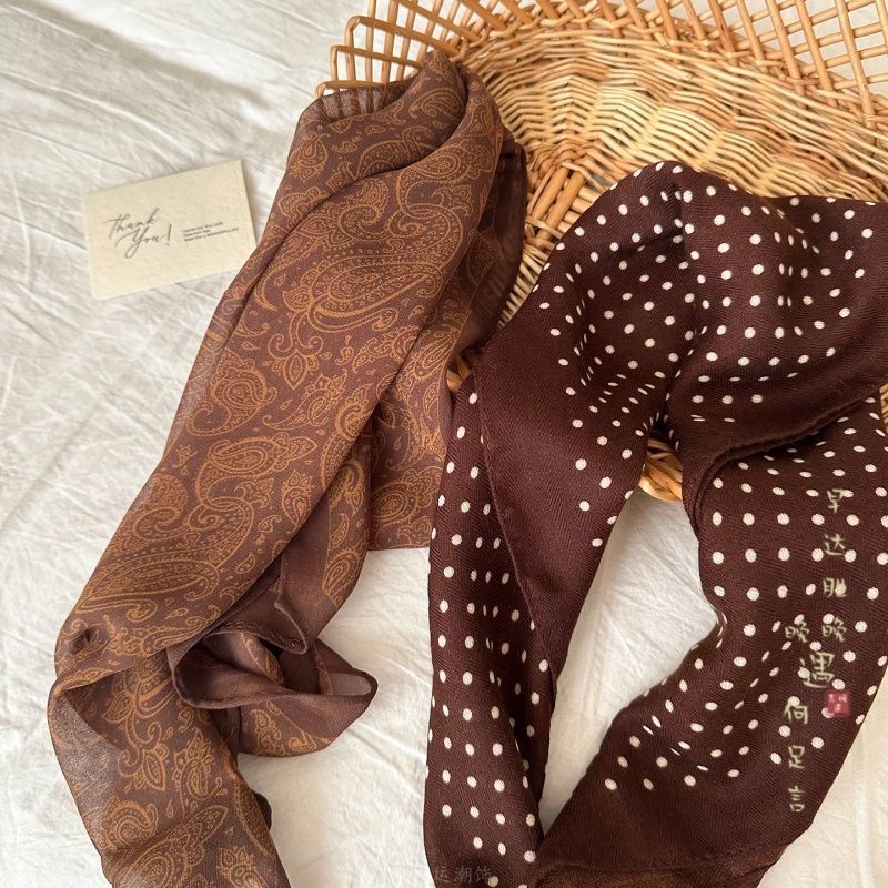 Lenço paisley para mulher estilo retro natural écharpe_voghion.com