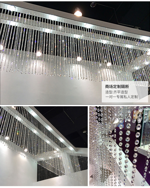 Octagonal Beads Crystal Bead Curtain Colorfulful Beads Loose Beads DIY Handmade Door Curtain Entrance Lighting Accessories Wedding Bead Chain