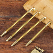 黄铜一口香小烟斗烟杆男士老式金属烟杆旱烟袋锅传统直通旱烟烟枪