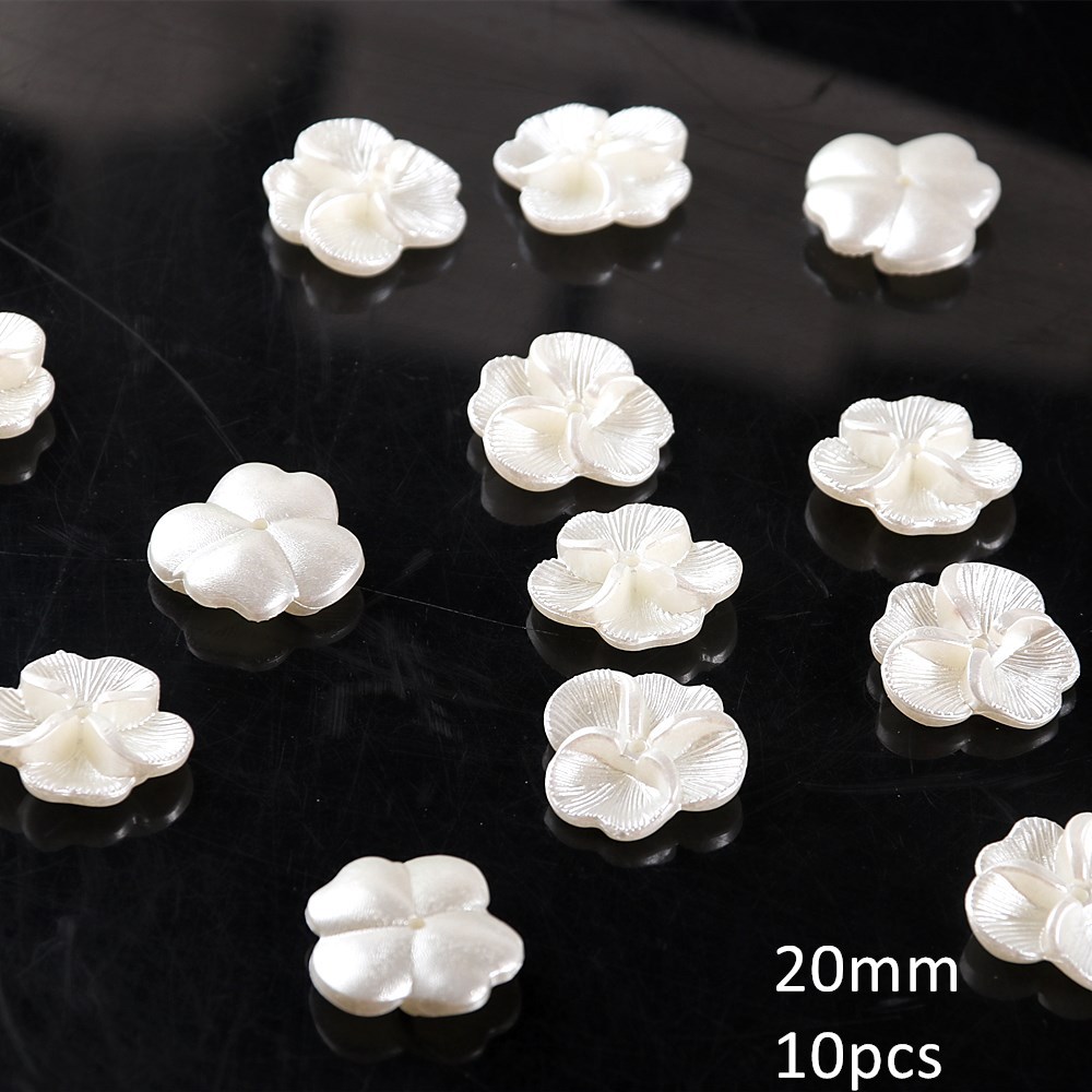43#20mm irregular four-petal flowers, about 10 pieces